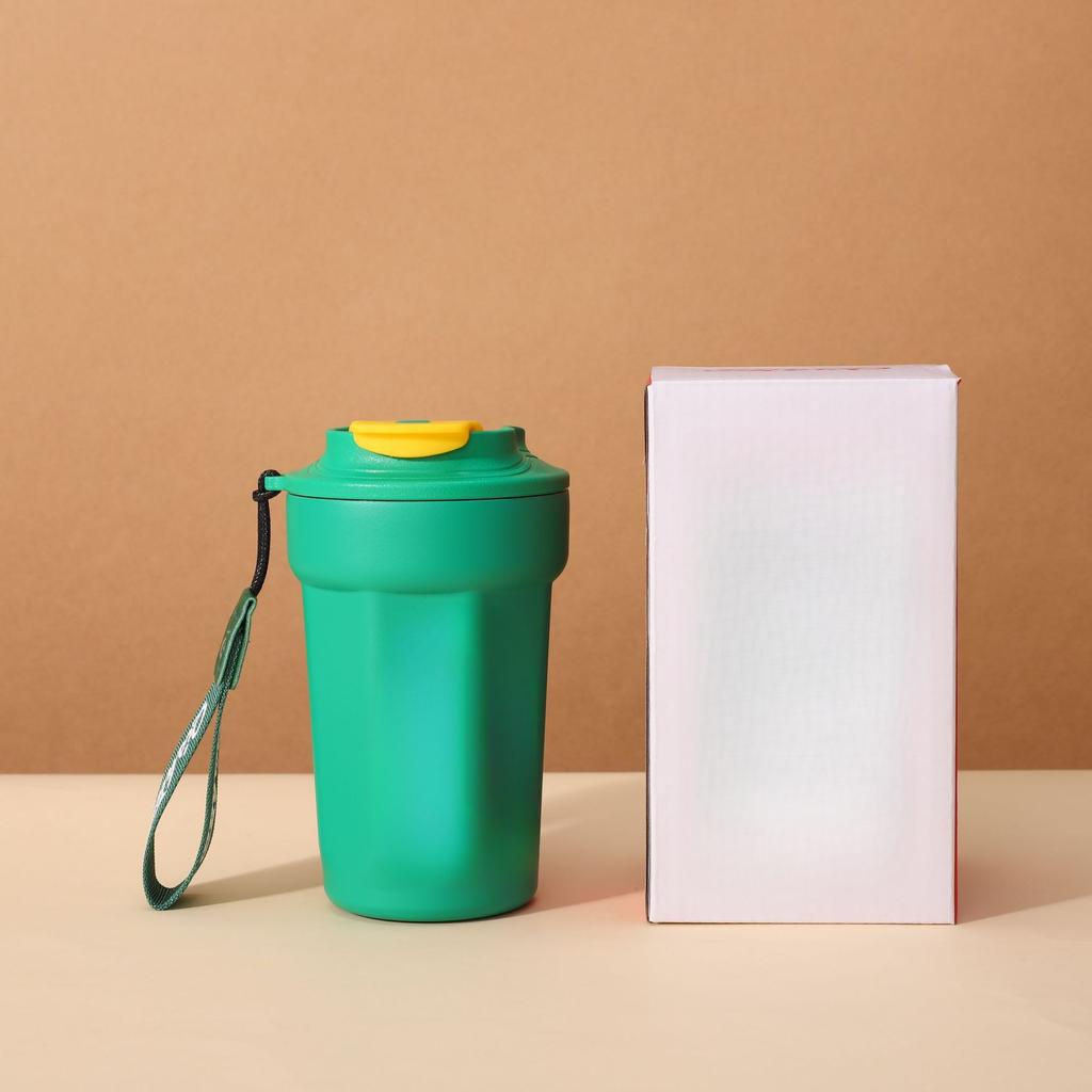 316 Stainless Steel Fun Mug Student Office Octagonal Coffee Cup Portable Female Rope Cup