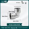 Euro Standard 90-Degree Push-Fit Elbow Fittings for Aluminum-Plastic Underfloor Heating and National Standard 1620 Water Pipes