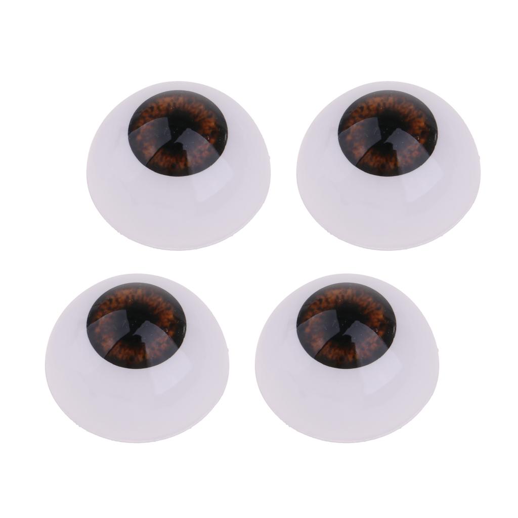 Acrylic Baby Doll Eyeballs Colored Eye Parts DIY Replacement Accessories for Dolls Making and Crafts