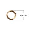 50 PCs 3.5mm-6mm Stainless Steel Connector Jump Rings Links Hooks Clasps  For Diy Jewelry Finding Making Accessories