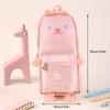 Large Capacity Cute Cartoon Animal Pencil Case - Durable Oxford Cloth  Suitable for Students and Daily Office Supplies