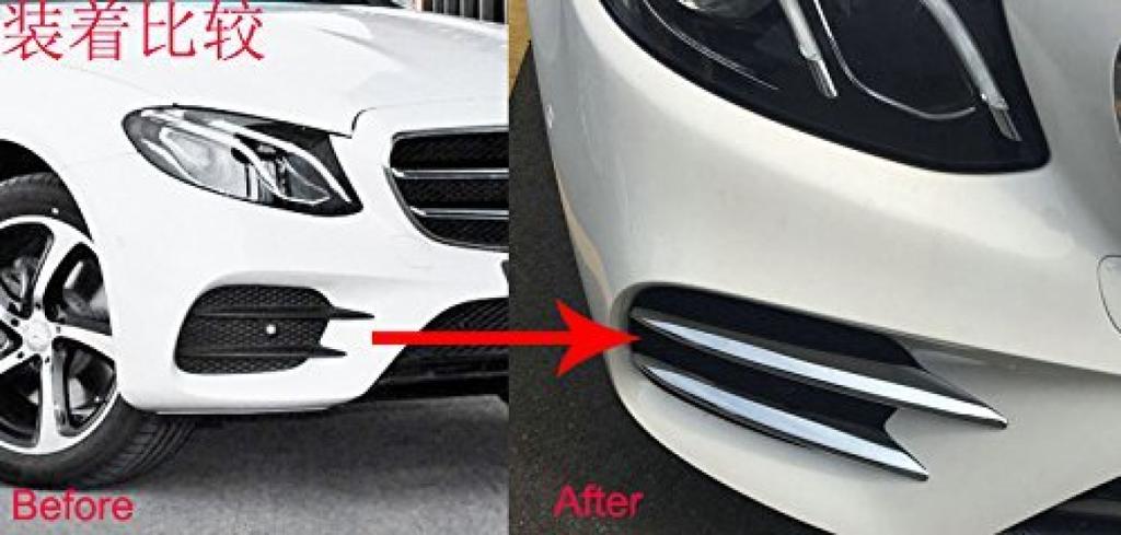 RUIQ W213 Exterior Front Grille and Fog Lamp Garnish Bezel Covers Aftermarket Parts Mercedes-Benz E-Class (5th Generation) -