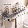 Suction Cup Mount Bathroom Shelf Multifunctional No Drill Hanging Bath Room Basket Household Shampoo Storage Rack Tray