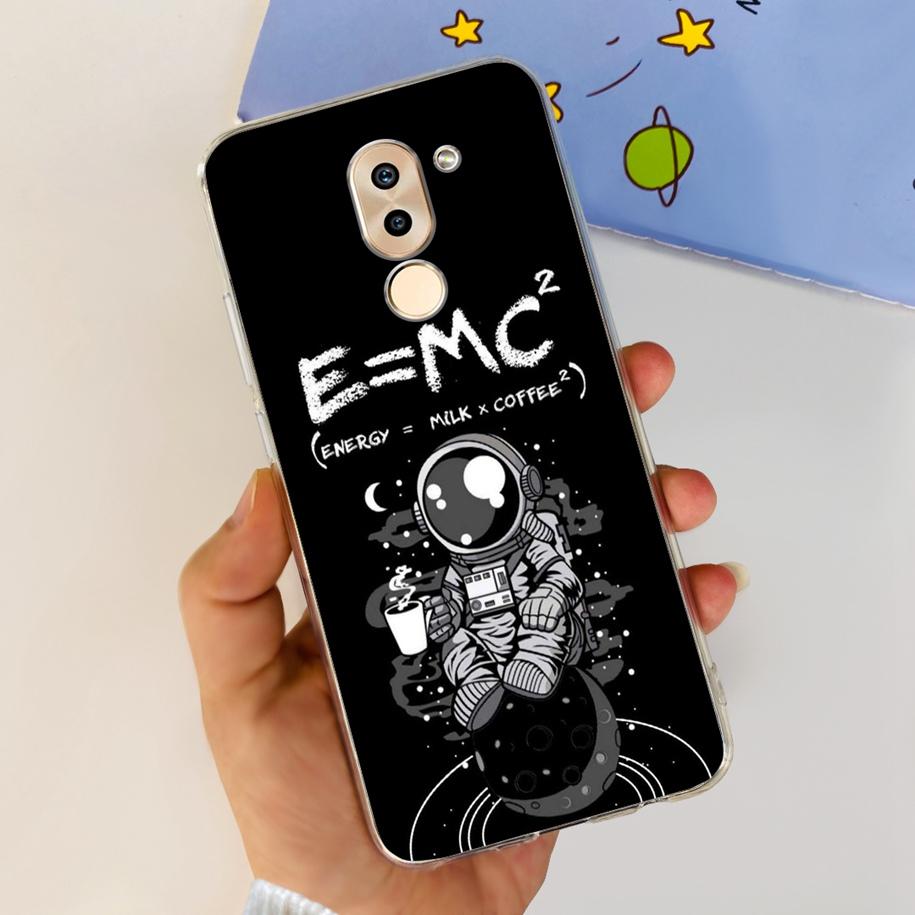 For Honor 6X Case BLN-AL10 BLL-L22 BLN-L21 Cover Fashion Flower Clear Silicone Soft Funda For Huawei Mate 9 Lite GR5 2017 Bumper