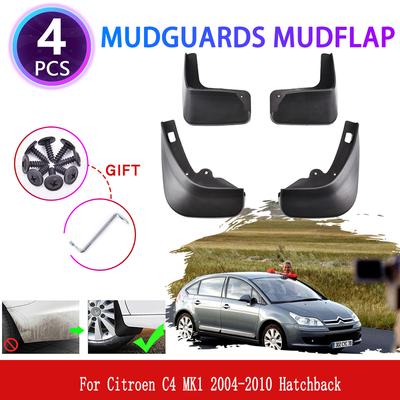 Pour Citroen C4 MK1 2004-2010 2005 Hayon Garde-boue Bavettes Garde-boue Bavette de Garde-boue Protection Anti-éclaboussures Couvercle Style Accessoires de Roue