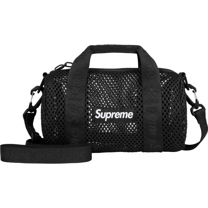 Supreme Borsa Mini Duffle in Rete Nera (25SS)
