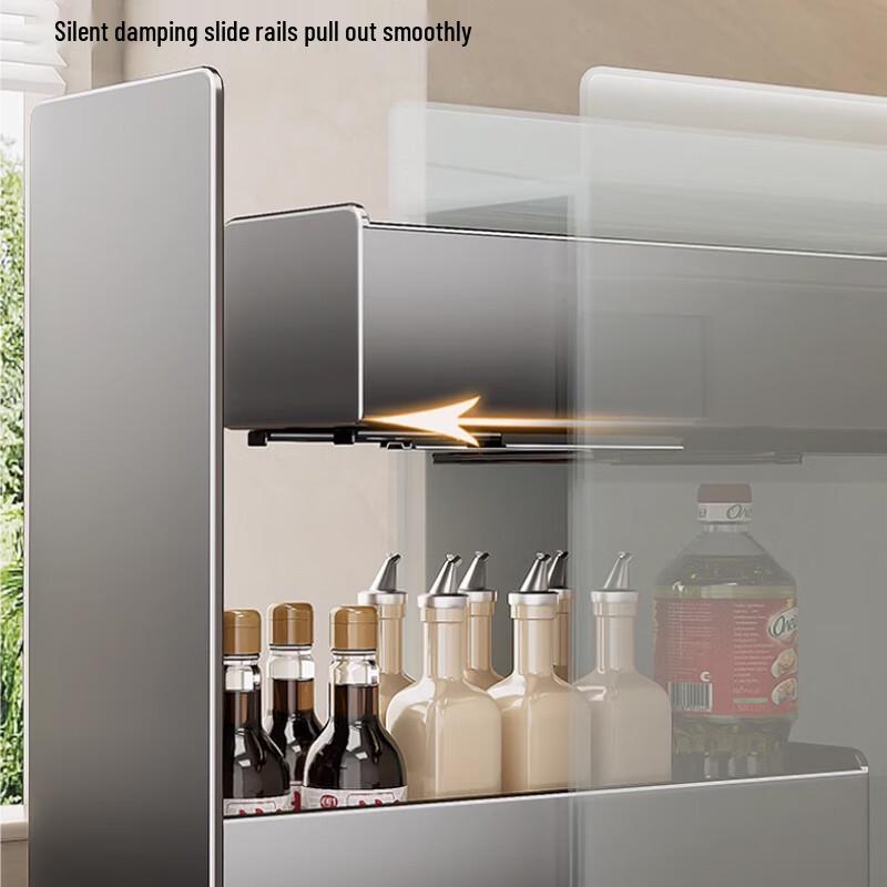 Yingbai 3-Tier Countertop Spice Rack with Pot Lid Storage