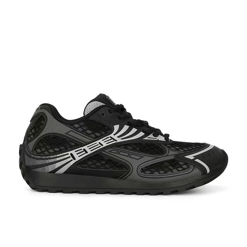 B Wang Yibo Zhou Yutong Silver Woven Dad Shoes Men and Women Couple Casual Sports Shoes