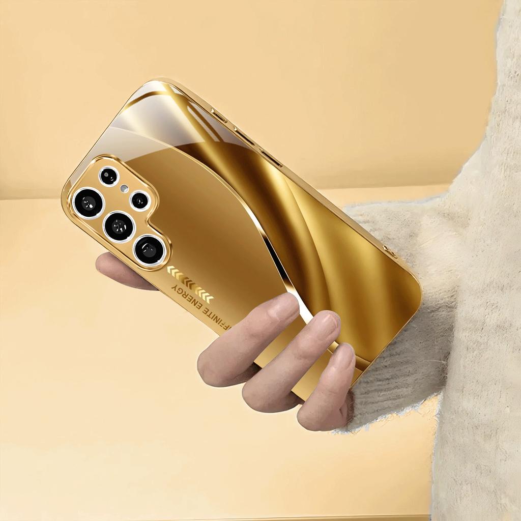 High-end PhoneCase Electroplated Glass TPU PhoneCase for Samsung Galaxy S26 S25 S24 S23 S22 S21 FE,Ultra,Plus Dropresistant