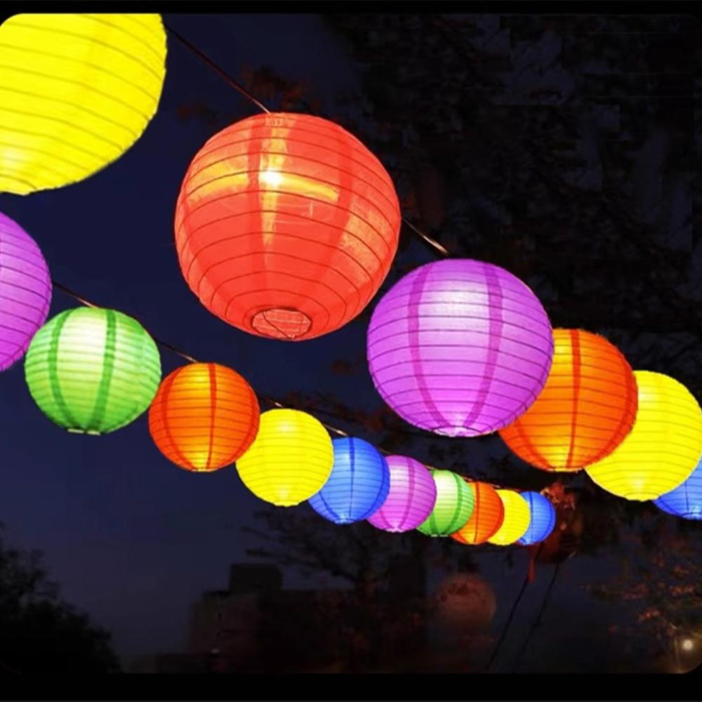 Lampshade Hanging Lantern Ball Hanging Decoration Multicolor Chinese Lanterns  Party Decoration
