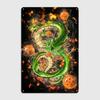 Shenron Metallschild - Club Bar Pub Druckposter, Retro Anime Wanddeko