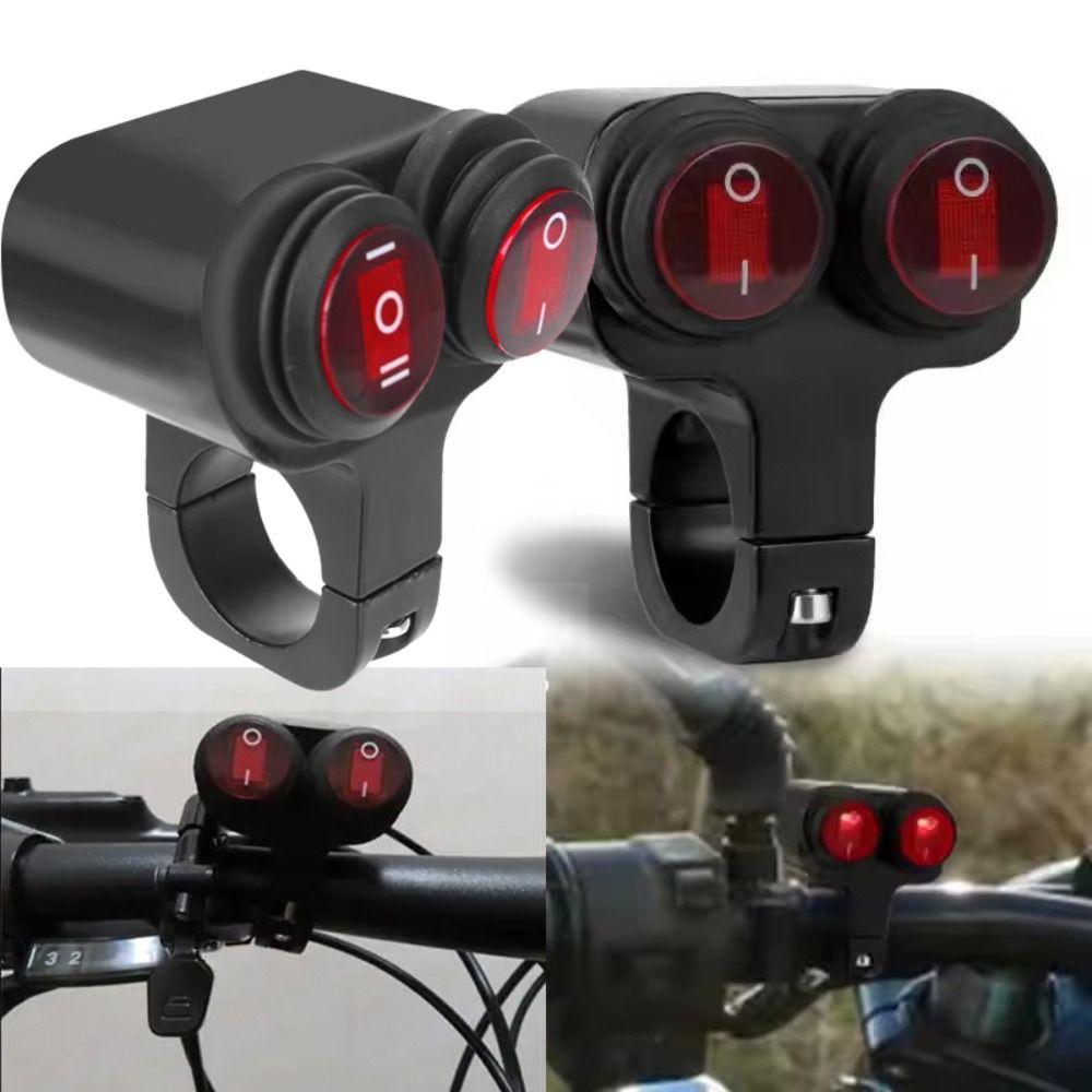 Waterproof Handlebar Mount Switch Button DC12V Headlight On/Off Switch  Fog Light