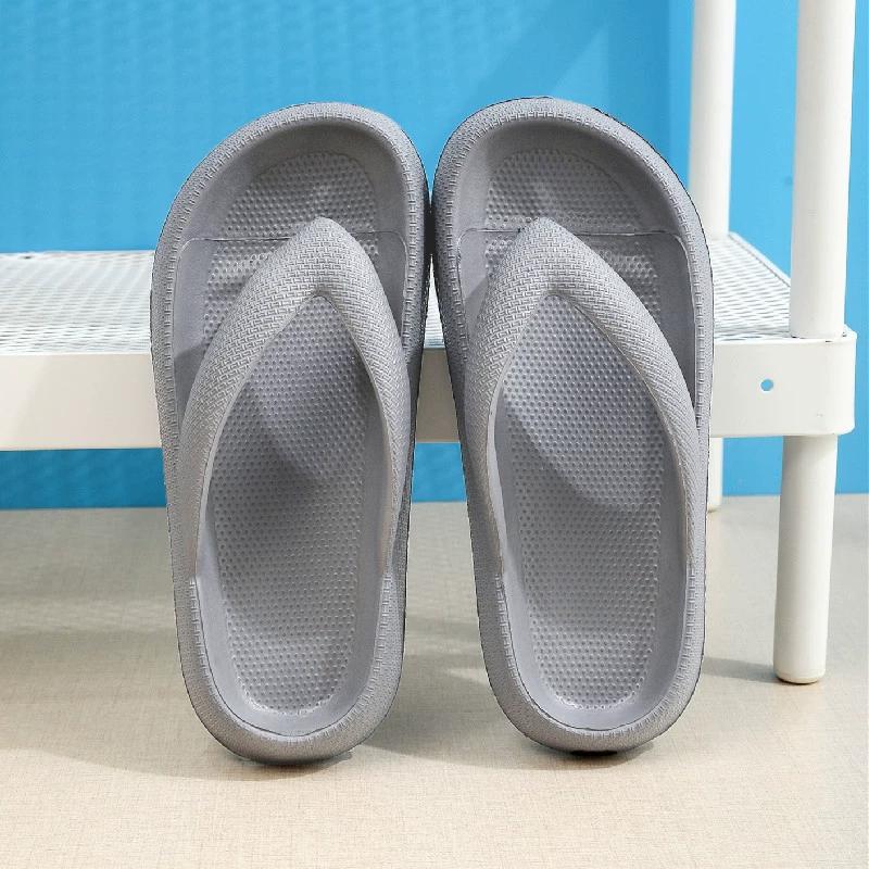 

Summer Flip Flops Flat Platform Comfy Women Soft Sole Beach Slippers Fashion Sandals House Bathroom Non-Slip Thick Soled Shoes Size 35EU/CN36-37