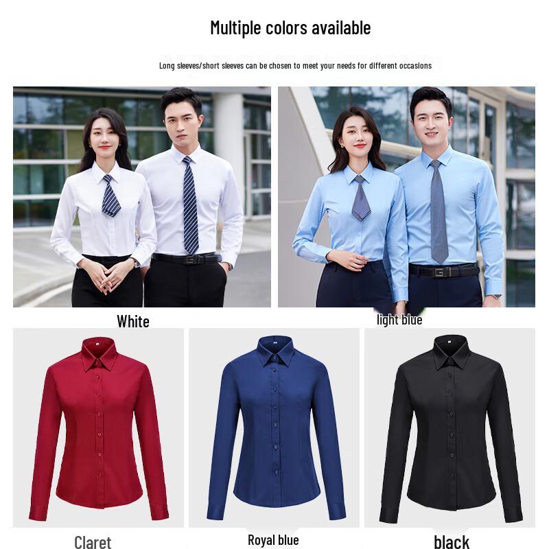 Kaseye Unisex Long Sleeve Business Formal Shirt