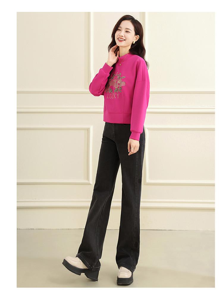 Winter Casual Fashion Short Style Sweatshirt and Pullover for Women