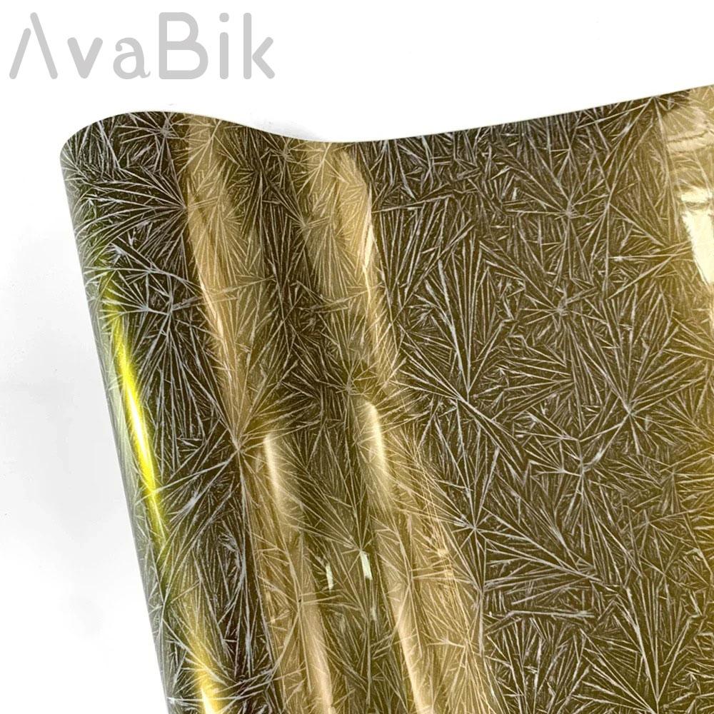 

Motorcycle Accessories diamond crack Forged Carbon Fiber Vinyl Wrap foil car Decal Cover With Air Release Initial Low viscosity 10cm X 152cm золотой