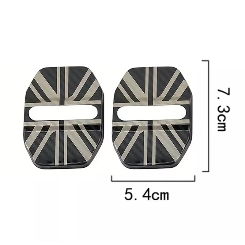4/2Pcs Stainless Steel Car Door Lock Cover Interior Accessories for Mini Cooper Countryman Clubman R55 R56 R60 F54 F55 F56 F60