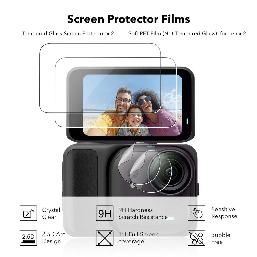 For Insta360 GO Ultra Silicone Case for Insta 360 Ultra Action Camera Protective Cover With Lens Protection Film Accessories