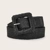 Minimally Circular Designed Buckle Decoration Women Casual Woven Belt Waist