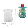 Christmas DIY Santa Claus Candle Holder Resin Craft Flower Pot Elk Bell Silicone Mold Snowman Epoxy
