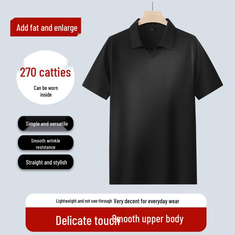 Men s Plus Size Lightweight Polo Shirt 5XL