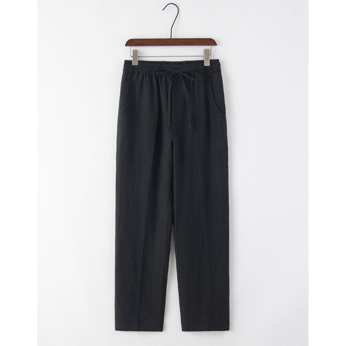 

Чоловічі літні повсякденні лляні штани дев ять точок у китайському стилі 4XL (approx. 165 lbs)