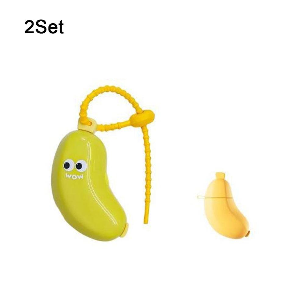 2Set Protective Banana Shape Toothbrush Cover 2 In 1 Toothbrush Protector Cap  Outdoor