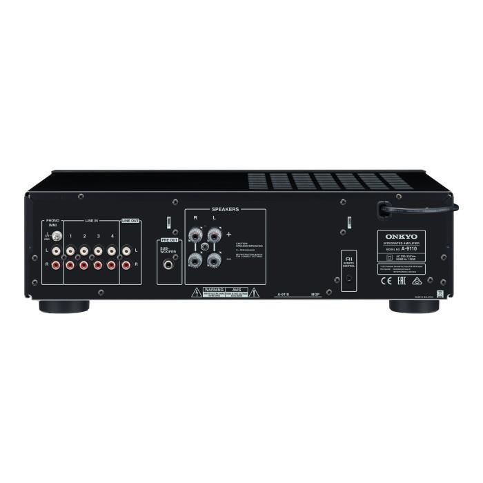 Amplificateur stéréo intégré - ONKYO - A-9110 - 50 W + 50 W - Système à courant élevé - Noir