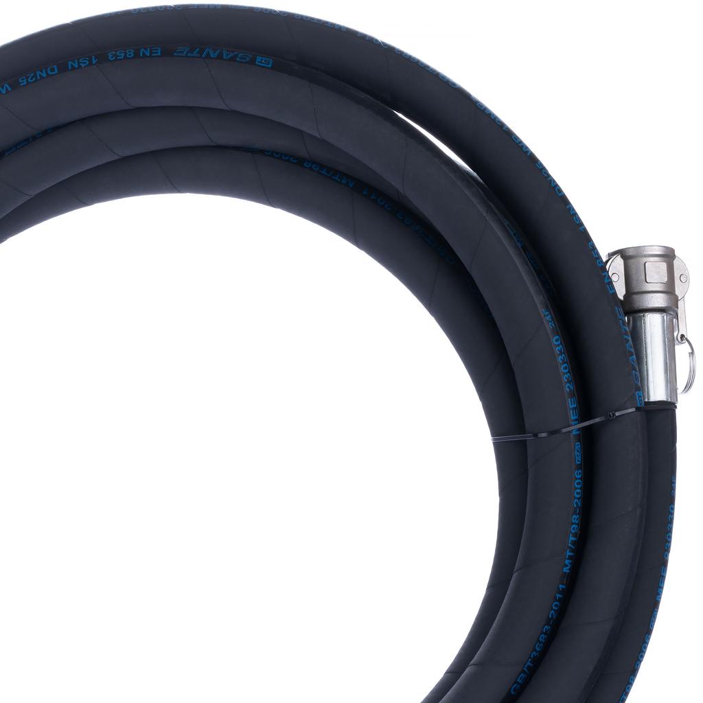 Rosfix Putzschlauch DN25 für Putzmaschine – Länge 10M | Max. Ciśnienienie Robocze 40 Bar | Złączki Camlock Zakuwane Hydraulicznie