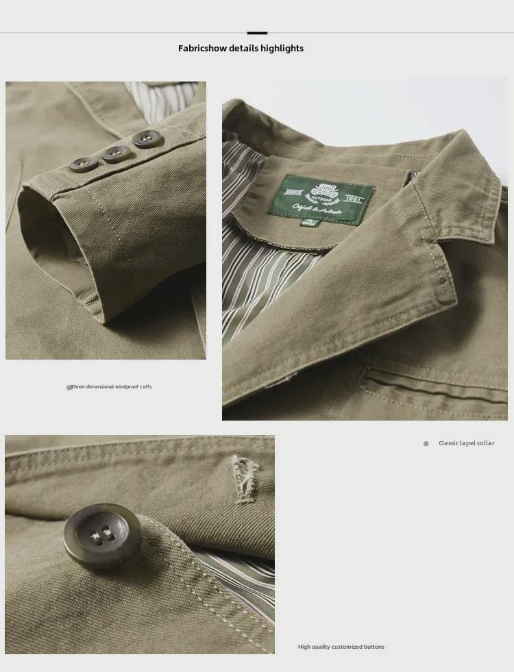 Chaqueta de Solapa de Algodón Puro para Hombre, Talla Grande, Traje Casual Versátil, Modelo 817 Primavera/Otoño 2021