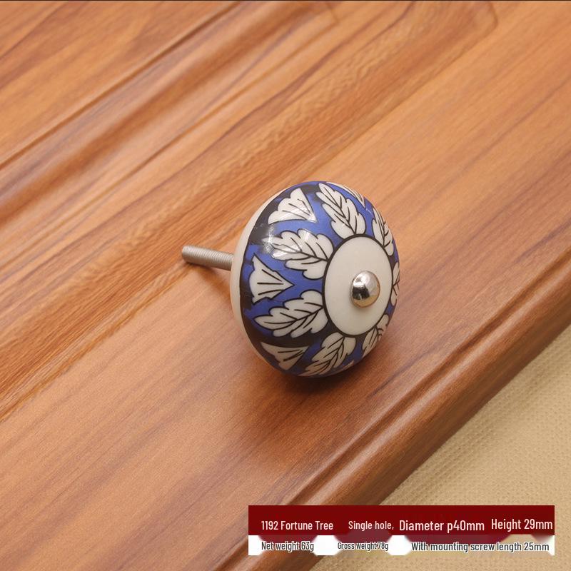 Modern Pastoral Pumpkin Ceramic Cabinet Handle for Kitchen and Drawer