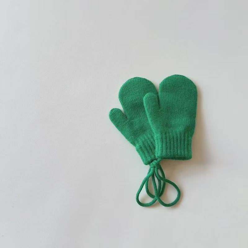 Toddler Winter Warm Knit Gloves for 1-4 Years, Soft Stretch Gloves for Boys and Girls