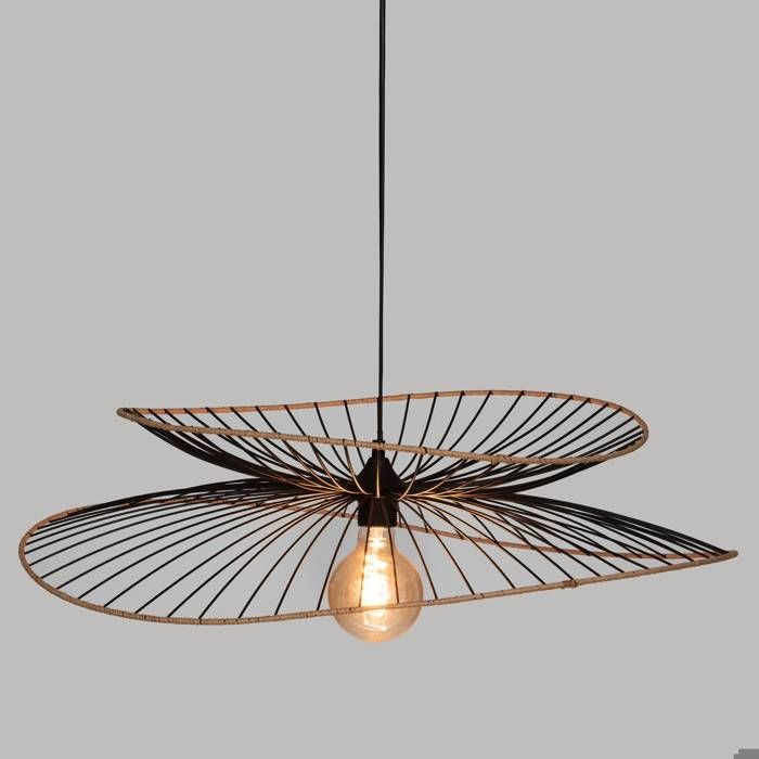 Suspension "Alara" Métal Noir D70cm - Atmosphera Createur D'interieur