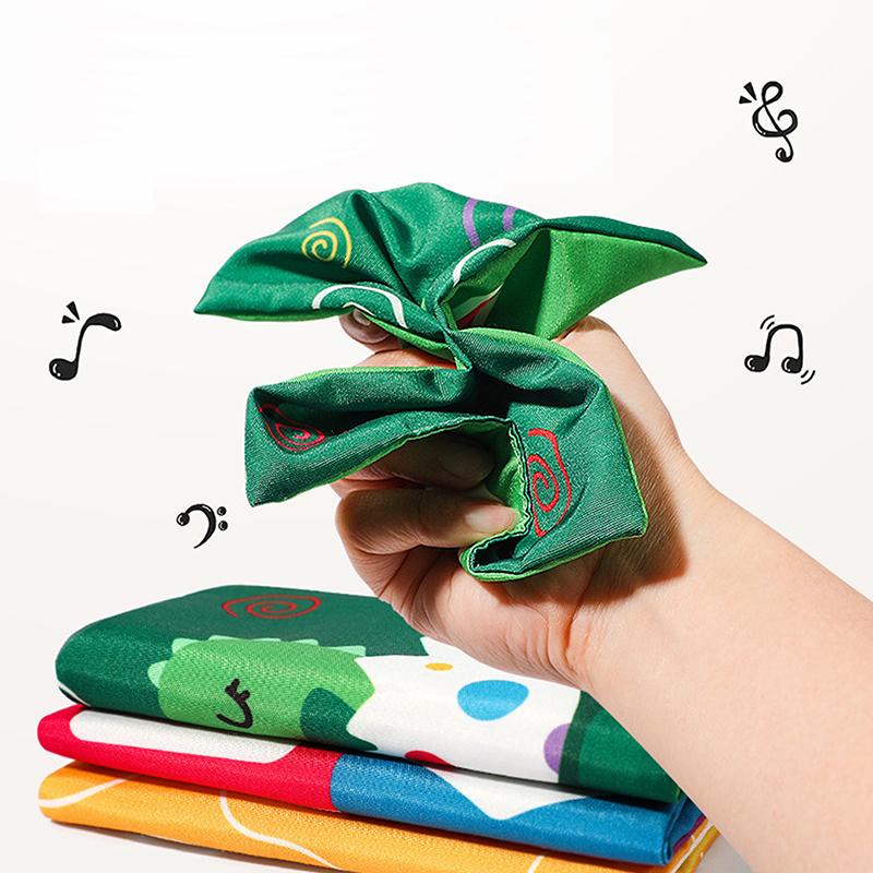 Fun Cartoon Unbreakable Cloth Book Ring Paper Tissue Box Toy - Montessori Baby Toys For 6-12 Months 1 Year Old Boy Girl