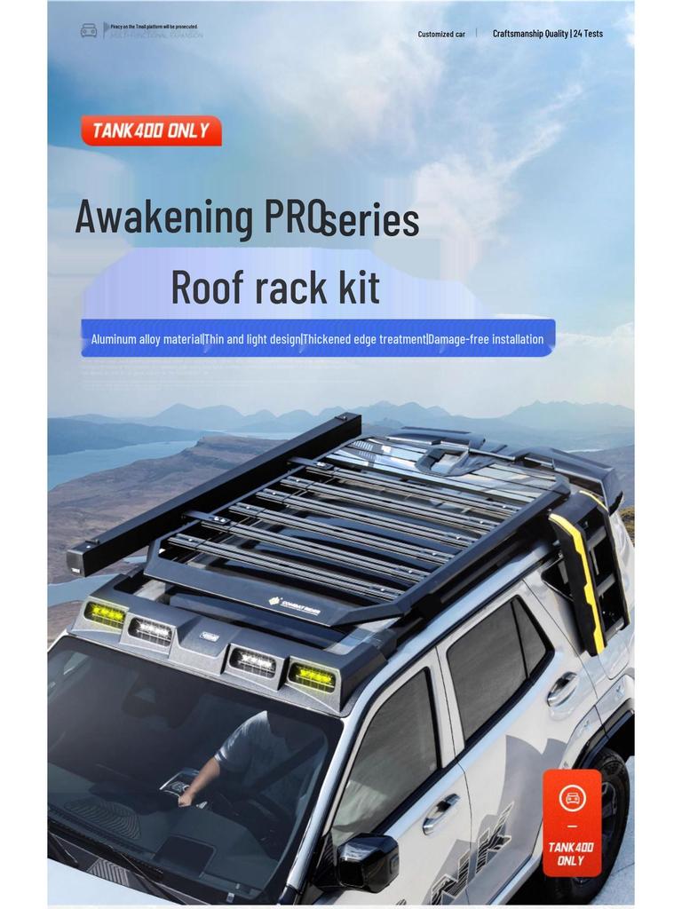 Tank 400 Hi4t Explorer Roof Platform with Side Ladder and Backpack Holder