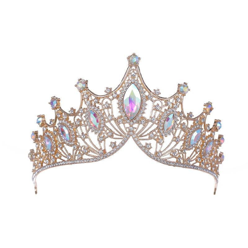 Bride's Crown Headband Headwear  Wedding Korean Style Birthday Gift for Adults  Children's Little Princess Crown Headwear