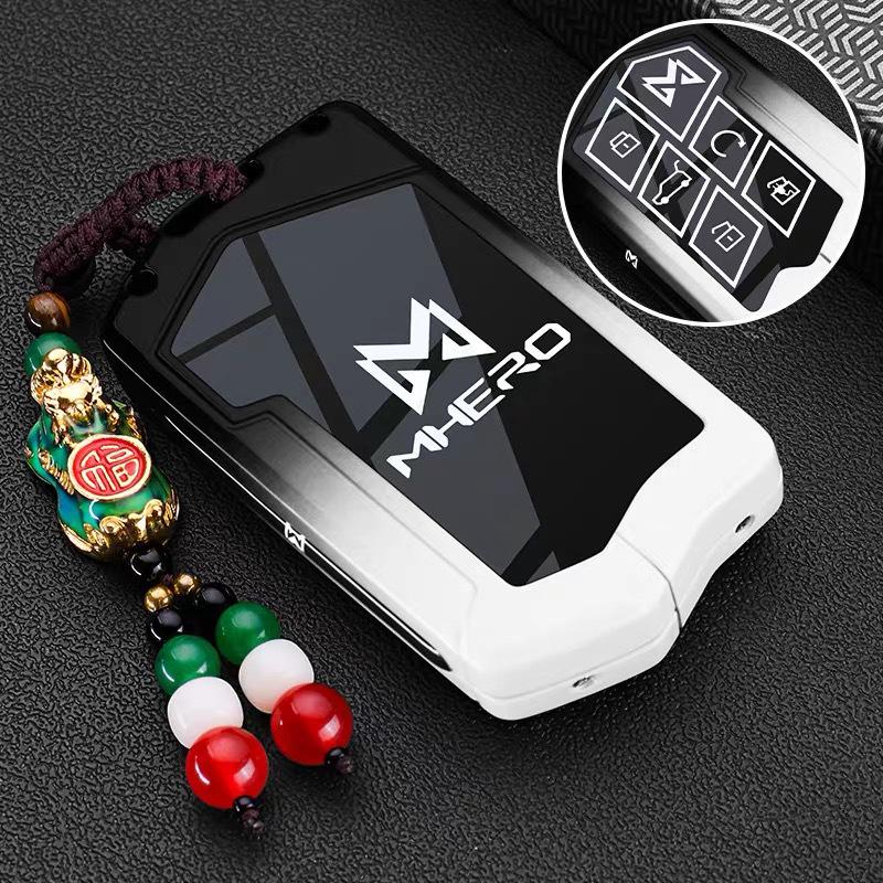 Mengshi M800/M917 Key Case 23/24/25 Model Car Remote Protective Shell with Buckle for Men