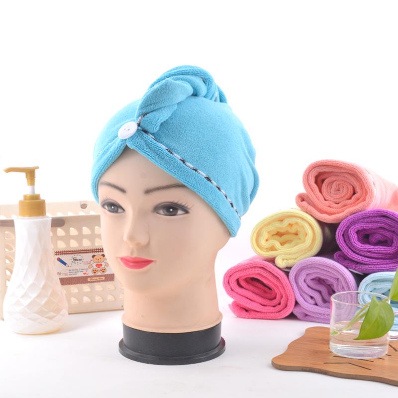 Soft Thickened Coral Fleece Hair Drying Cap - Absorbent Multi-color Head Wrap for Women