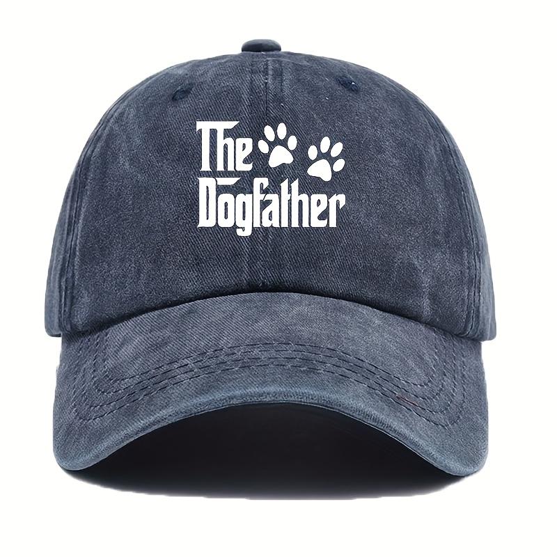 Printed baseball cap with Dog Dad design a simple and stylish choice for dog lovers Made of comfortable fabric