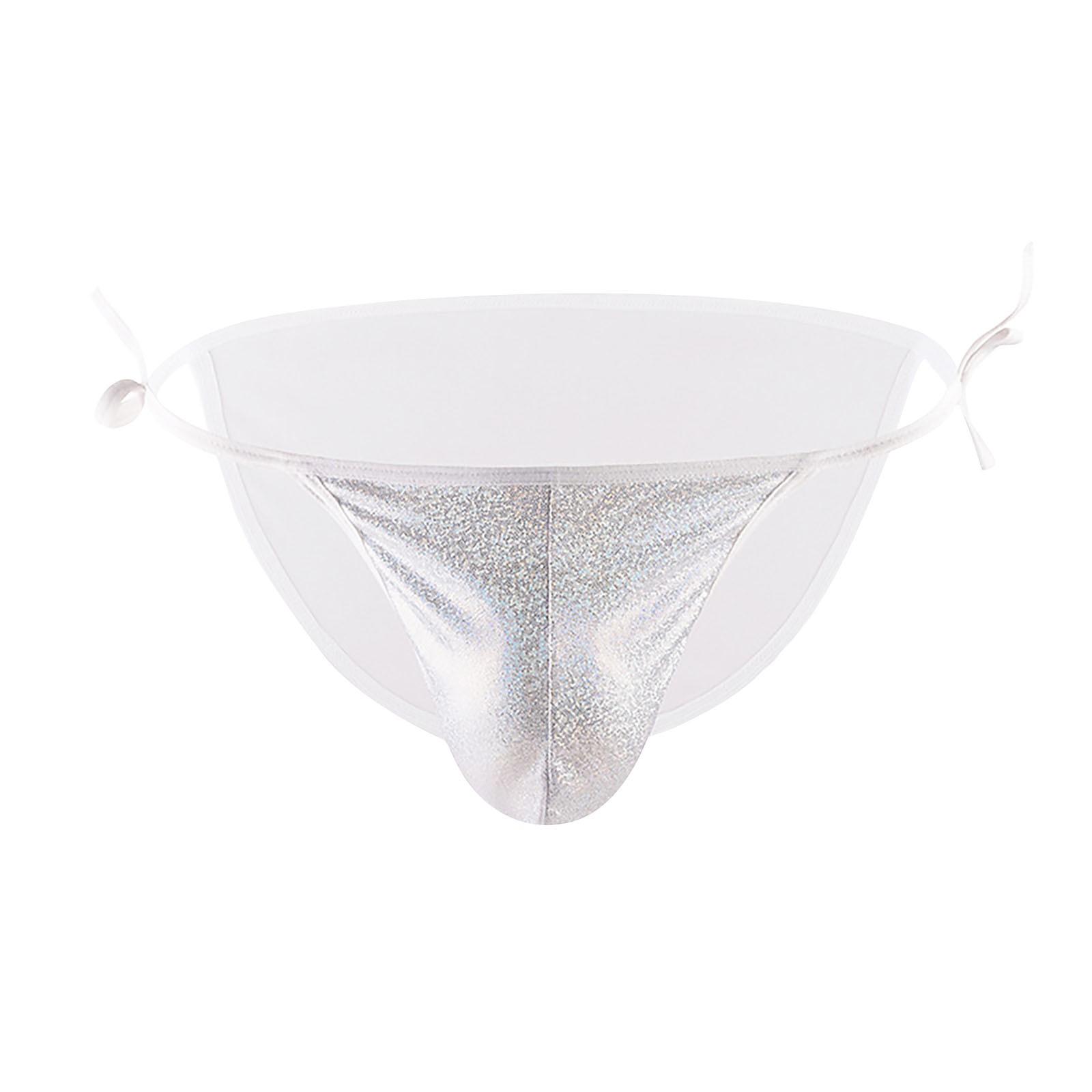 

Мужские сексуальные брюки, модные шорты, джинсы, эластичное нижнее белье большого размера с низкой талией и принтом One Size белый