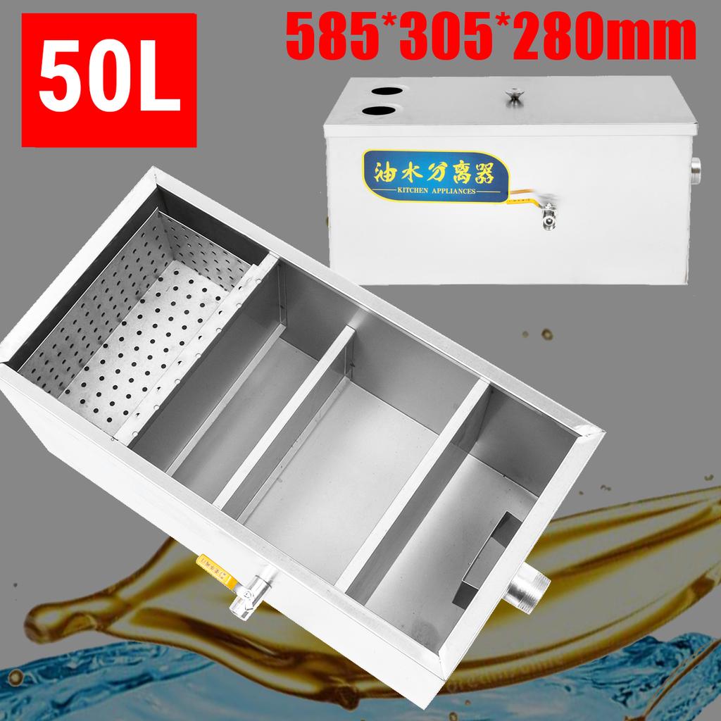 5000ml Stor Fettutskiller Rustfritt Stål Oppsamler Fortykket for Restaurantkjøkken Avløpsvann