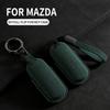 Interior Mouldings 2/3 Buttons Suede Car Remote Key Case Cover Shell For Mazda 2 3 6 Axela Atenza CX-5 CX5 CX-3 CX-7 CX8 CX-9 20