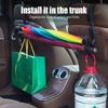 Neues 2-teiliges Auto-Rücksitzhaken Multifunktions-Kopfstützen-Aufhängehaken für den Rücksitz Regenschirmhalter Sitzrücken-Aufbewahrung Innenraum-Organizer