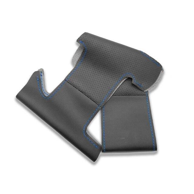 Perforated Microfiber Leather Steering Wheel Cover Trim For Peugeot 207 Expert Partner Citroen Berlingo Jumpy Toyota Proace