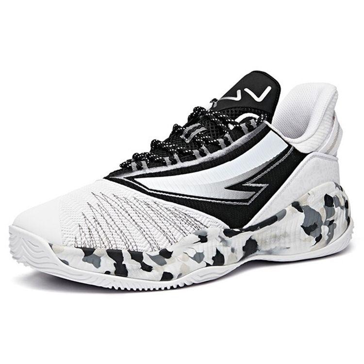 Anta Comfortable Versatile Low-Top Basketball Shoes Men Sneakers Black White 112031606-2