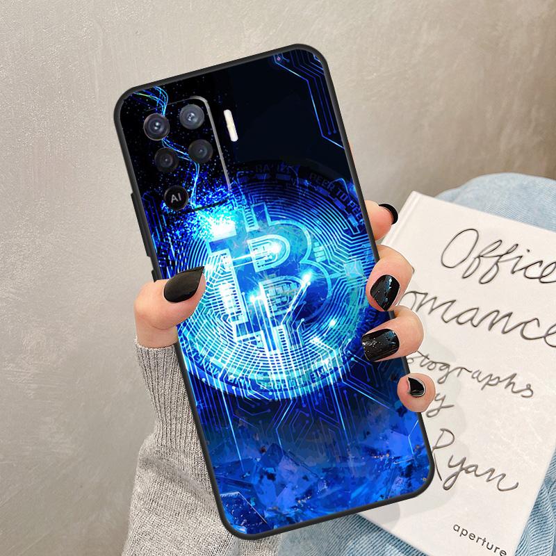 Bitcoin Case For Oppo A57 A17 A77 A18 A38 A58 A78 A98 A74 A54 A94 A80 A60 A40 A96 A76 A16 A15 A5 Pro