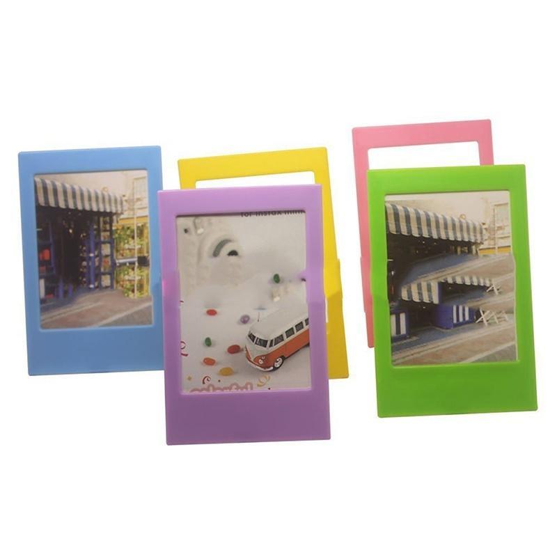 2 STK Forskjellige Fargerike 3-tommers Fujifilm Instax Mini Rammer tilfeldig farge
