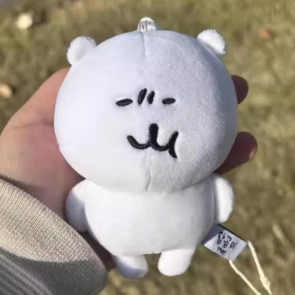 Joke Bear Anime Plush Keychain Cute Polar bear Valentine Rose Series Bag Charm Kawaii Soft Stuffed Exquisite Birthday Gift