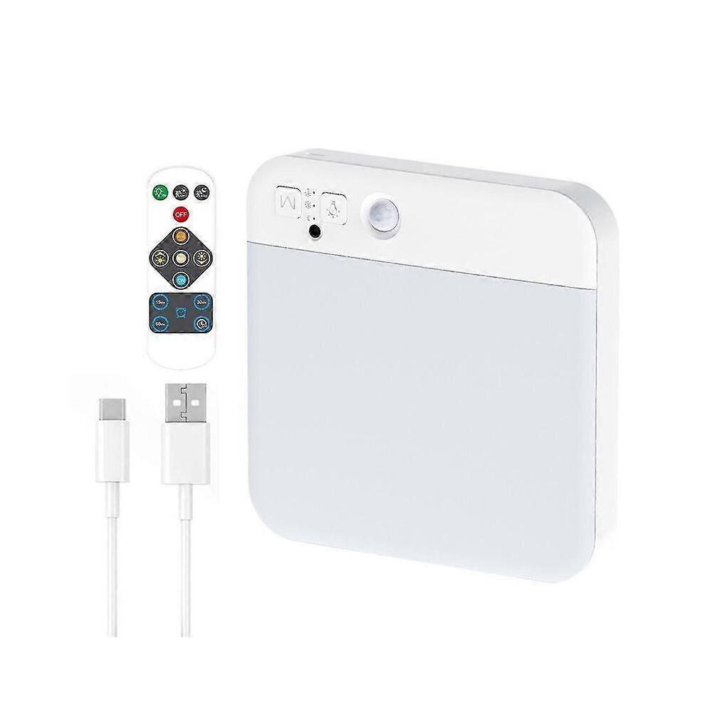 Rechargeable Motion Sensor Ceiling Light with Remote - Wireless Ceiling Lights Battery Operated Closet Light,3 Colors
