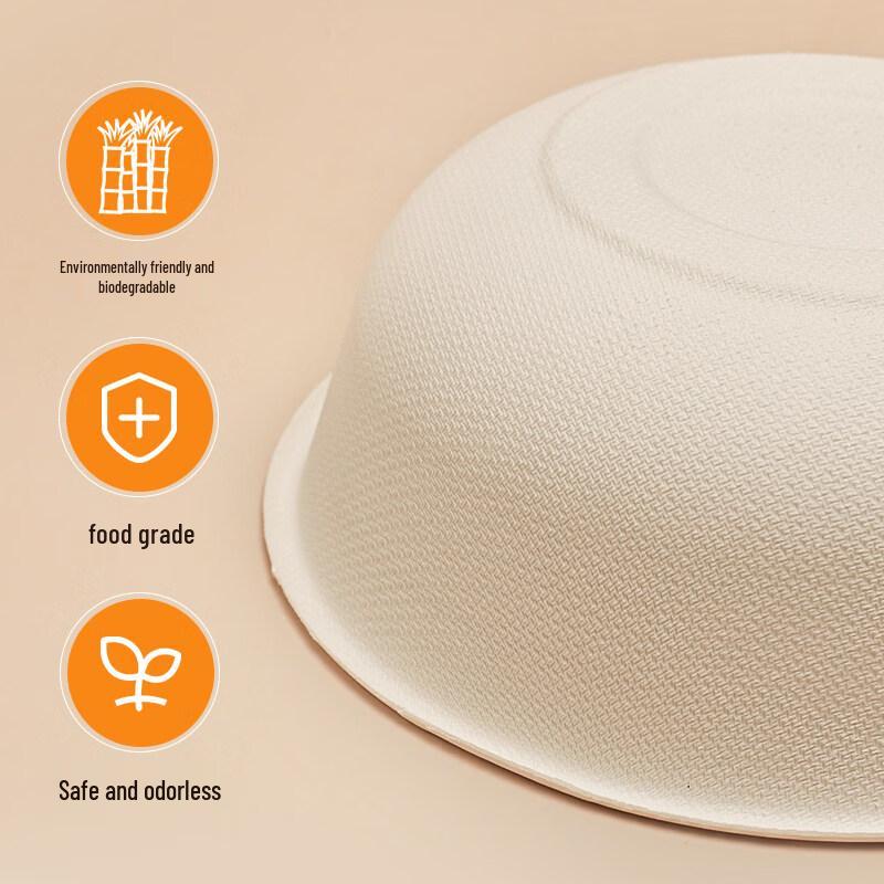 Disposable Sugarcane Pulp Dinnerware Set
